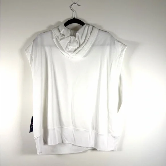 Champion Women’s White Crewneck Sleeveless Hoodie NWT - Picture 4 of 4